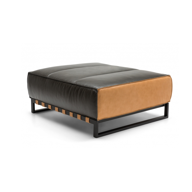  produtos Joaçaba decoração Puff em couro SM01 Bancos - Puffs